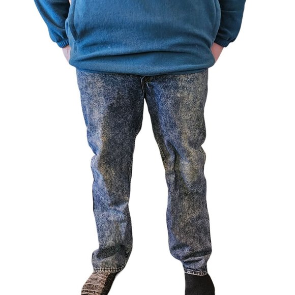 Retro 1980 Levis 549s Vintage Wash‎ Straight Leg Jeans 38x30 USA Acid Wash - Picture 7 of 16